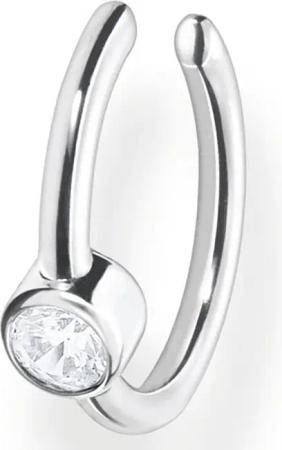 THOMAS SABO Ohrklemme Ohrklemme weißer Stein,