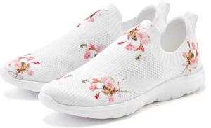 LASCANA Sneaker zum Reinschlüpfen mit blumigem