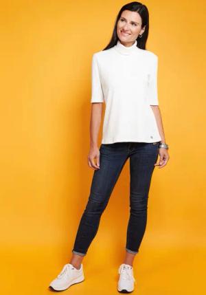 Seidel Moden Rollkragenshirt mit gerippter Struktur,