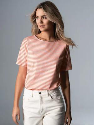 Trigema T-Shirt TRIGEMA T-Shirt mit Streifenmuster