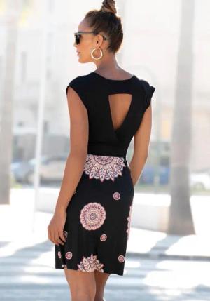 Beachtime Sommerkleid mit Rückenausschnitt, Jerseykleid in