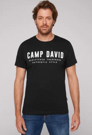 CAMP DAVID T-Shirt mit Logo Print
