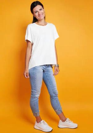 Seidel Moden Kurzarmshirt mit überschnittenen Schultern,