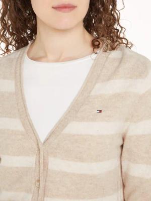 Tommy Hilfiger Strickjacke SOFT WOOL V-NK
