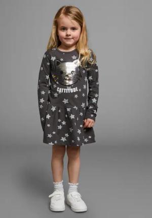 KIDSWORLD Jerseykleid Kleid mit Pailletten Shirtkleid