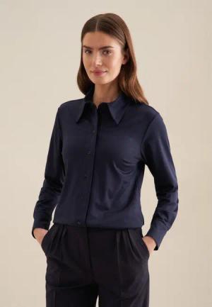 seidensticker Hemdbluse Schwarze Rose 1/1 Kragen