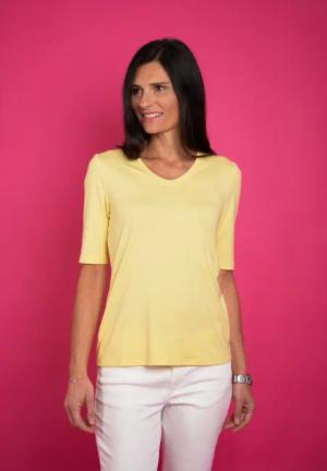 Seidel Moden V-Shirt mit Halbarm aus