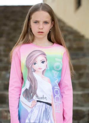 TOPModel Langarmshirt Topmodel mit extra großem