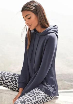 LASCANA Kapuzensweatshirt mit Rüschen, Loungeanzug, Hoodie