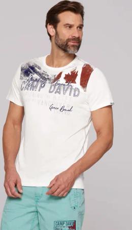 CAMP DAVID T-Shirt mit Print und