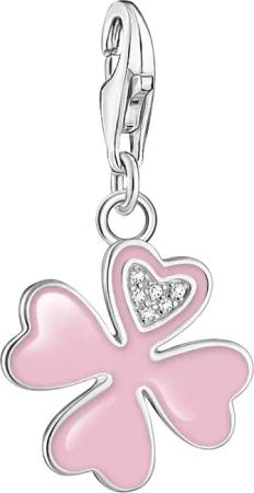 THOMAS SABO Charm-Einhänger Kleeblatt Silber, 2022-041-9,