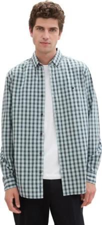 TOM TAILOR Karohemd Vichy mit Knopfleiste