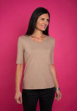Seidel Moden V-Shirt mit Halbarm aus