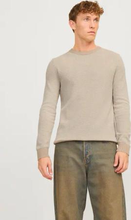Jack & Jones Rundhalspullover JJEGLOBE KNIT