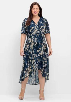 Sheego Abendkleid Große Größen aus Chiffon,