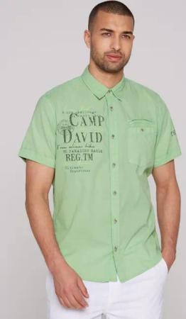 CAMP DAVID Kurzarmhemd aus Baumwolle
