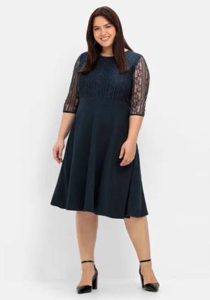 Sheego Abendkleid Große Größen mit floraler
