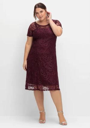 Sheego Spitzenkleid Große Größen in leicht