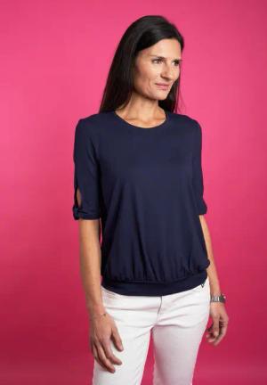 Seidel Moden Rundhalsshirt mit Cut-Out Details,