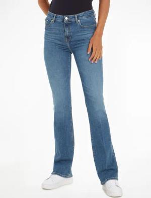 Tommy Hilfiger Bootcut-Jeans mit Bügelfalten