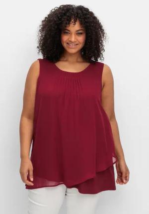 Sheego Longtop Große Größen mit Chiffon