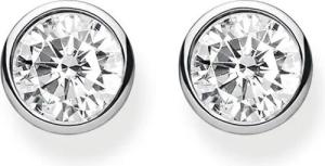 THOMAS SABO Paar Ohrstecker Weißer Stein,