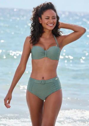 Sunseeker Highwaist-Bikini-Hose Loretta mit Ziergürtel