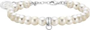 THOMAS SABO Charm-Armband mit weißen, ovalen