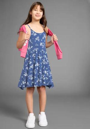 KIDSWORLD Jerseykleid Trägerkleid, sommerlich mit verstellbaren