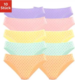 petite fleur Bikinislip (10er-Pack) aus elastischer