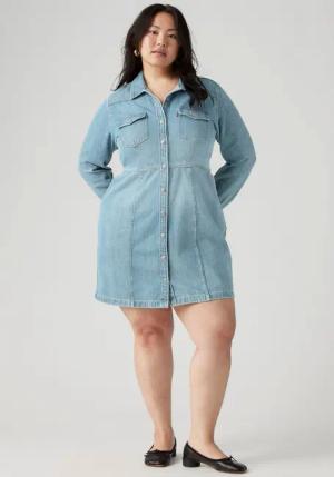 Levi's® Plus Jeanskleid aus klassischem Baumwolldenim