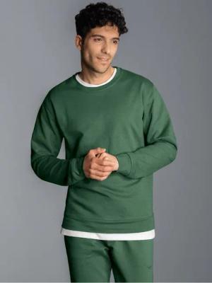 Trigema Sweatshirt TRIGEMA Sweatshirt aus Biobaumwolle