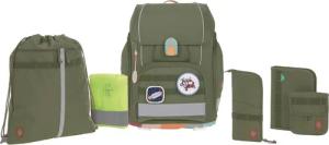 LÄSSIG Schulranzen Unique, Boxy, Olive (Set,