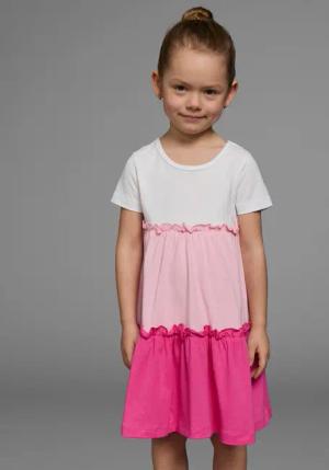 KIDSWORLD Jerseykleid - Volantkleid für kleine