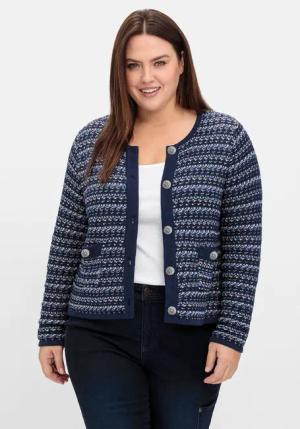 Sheego Strickjacke Große Größen im Strukturstrick,