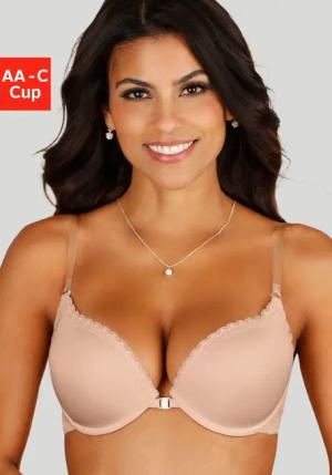 LASCANA Push-up-BH mit Vorderverschluss und transparenten