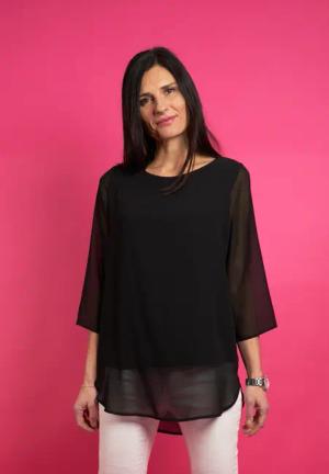 Seidel Moden Langarmbluse mit Layering, MADE