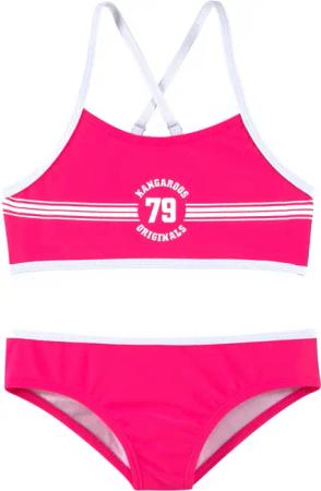 KangaROOS Bustier-Bikini Sporty mit sportlichem Frontdruck