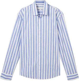 TOM TAILOR Denim Langarmhemd gestreift und