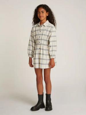Tommy Hilfiger Hemdblusenkleid CORDUROY CHECK SHIRT