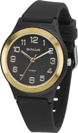 SINAR Quarzuhr XB-48-10, Armbanduhr, Damenuhr,Jugendliche, Silikonarmband,