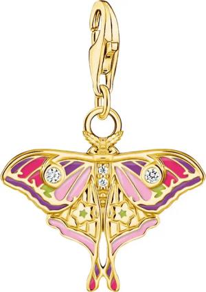 THOMAS SABO Charm-Einhänger Charm Nachtfalter bunt,
