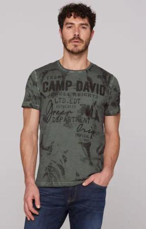 CAMP DAVID Rundhalsshirt mit All Over-Print