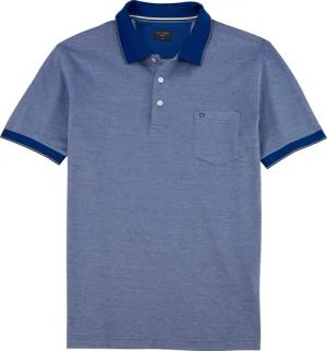 OLYMP Poloshirt Casual Two-Tone Piqué, Seitenschlitzen