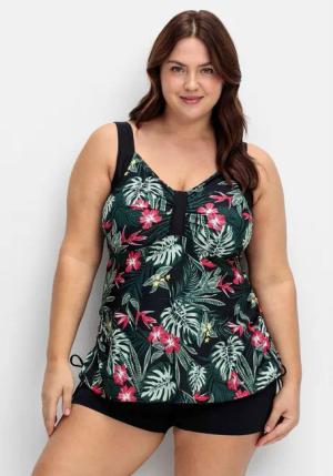 Sheego Tankini-Top Große Größen, mit Tropenprint