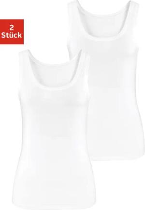 Vivance Tanktop aus elastischer Baumwoll-Qualität (2er-Pack)