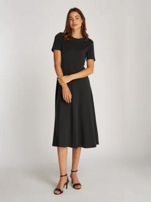 Tommy Hilfiger A-Linien-Kleid GOLD BTN DRESS