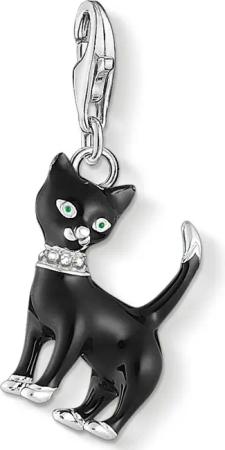 THOMAS SABO Charm-Einhänger Katze, 1725-041-11, mit