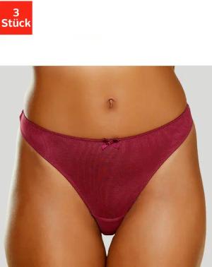 petite fleur String (3-St) mit Spitze