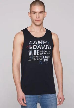 CAMP DAVID Tanktop mit offenen Kanten